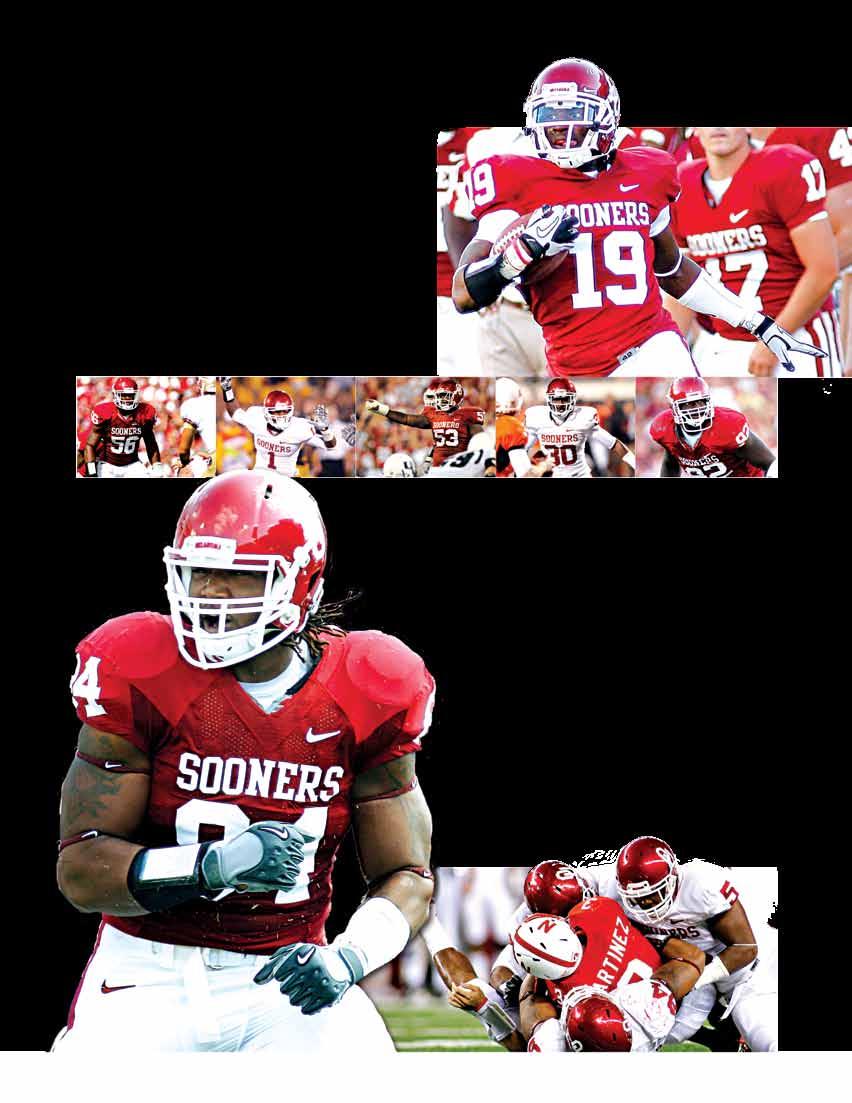 7 NATIONAL CHAMPIONSHIPS 43 CONFERENCE CHAMPIONSHIPS 26 BOWL CHAMPIONSHIPS 152 ALL-AMERICANS 64 NATIONAL AWARD WINNERS DOMINATING DEFENSE Attacking Defense Built on Speed Oklahoma s defense suffers
