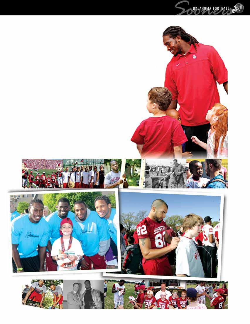 Oklahoma s student-athletes are as visible off the field as they are when competing for the Sooners.