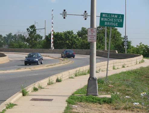 Non-motorized access over bridge Problems: Travel lanes along 4 th Street are too narrow and motorists drive too fast, which hinders bike lane striping or route designation.