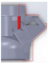 at trailing edge of the impeller blades as shown in Figure 79.