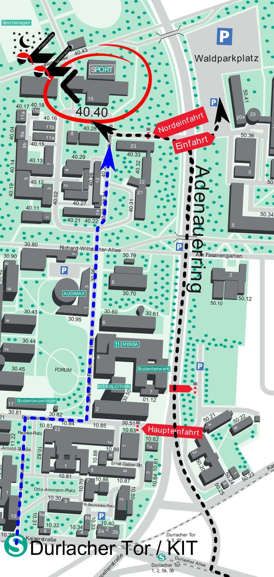 DIRECTIONS The whole event takes place in the Institute for Sports on the 'Campus Süd' (south campus) of KIT, the accommodation will be in the same building: KIT-Campus Süd Engler-Bunte-Ring 15