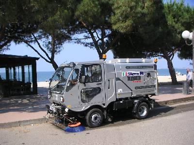 sweeping machines, now available in various models, both on