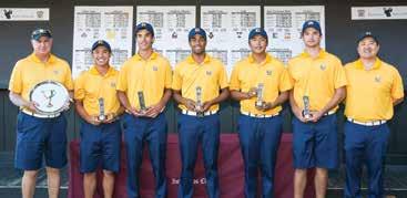 Cal won its first event of the 2015-16 season at the Inverness Intercollegiate. Cal was also victorious at the 2015 Alister MacKenzie Invitational. TABLE OF CONTENTS Cal Golf Venues...IFC-1 Cal Golf.