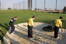 features two extremely large greens one for putting and chipping, and