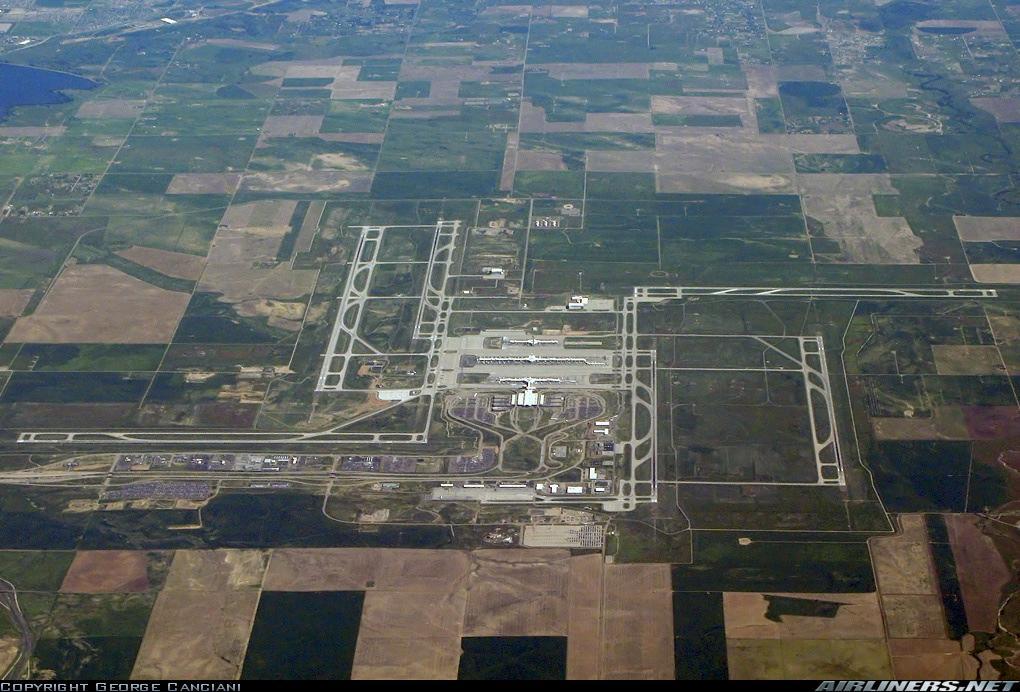 Aerial view of the Denver International