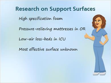 1.14 Research JILL: Here is what the latest research studies found about support surfaces.