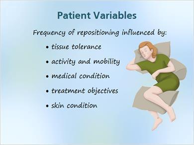 1.4 Patient Variables JILL: Let s take a closer look at the patient variables we just mentioned. Mark, why don t describe these? MARK: Sure thing. The first variable is the patient s tissue tolerance.