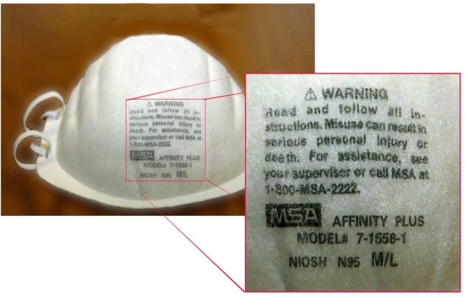N95 Particulate Respirator Intended to reduce wearer exposure to certain airborne