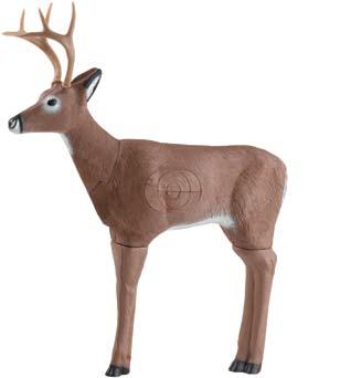 Replaceable Vitals 3D Deer Targets feature durable, replaceable vitals that increase target life, making them an economical choice for all types of archers.