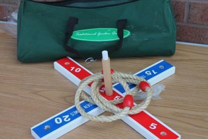 Quoits Quoits is a classic low cost and increasingly popular fun game of skill and accuracy in which whole groups can compete