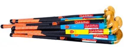 00 (plus VAT) Quicksticks Hockey Set Set includes: 32 Quicksticks sticks 30 dome cones 24 balls 12 bibs (6 of each colour) Ages: 7-11