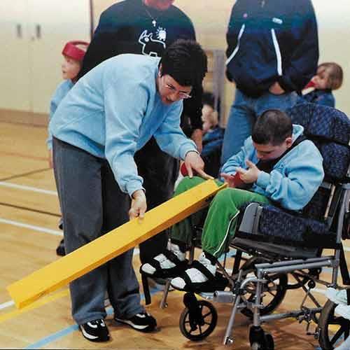 Boccia Ramp (Please note that this item must be hired with a boccia set) These ramps allow players to shoot from a sitting position.