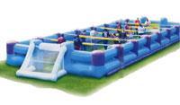 Human Table Football with Inflator, footballs and soft balls Human table football is a twist on the classic game of table football.