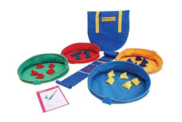 Target Throw Pack This colourful target game is designed to develop skills and improve