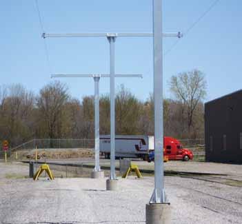 Gallows systems always utilize overhead fall protection which reduces the