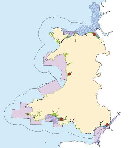 Several different types of MPAs currently exist around the Welsh coast, which include: Special Area of Conservation Special Protection Area Ramsar Site ( Boundaries not shown) Site of Special