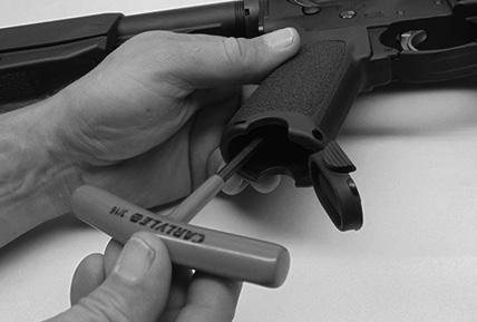 ACCU-TITE SYSTEM Always wear eye and ear protection when using any firearm. Your SAINT rifle/pistol is equipped with an Accu-Tite system, a nylon tip tension screw located in the lower receiver.