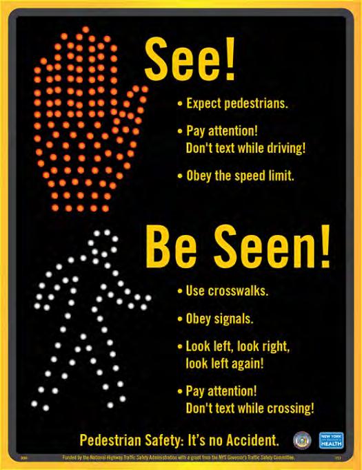 15, 2014 Pedestrian Safety Education See,