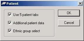 entry of additional patient data and ethnic group. 8.1.