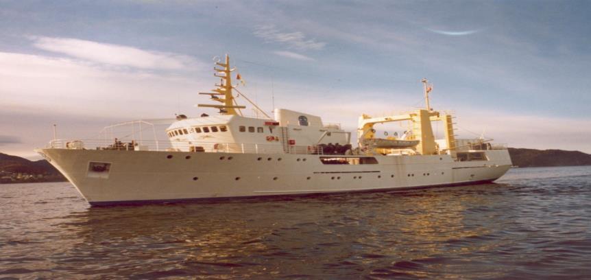 The Genesis In 1974 R/V Dr Fridtjof Nansen was commissioned, with UN-flag;