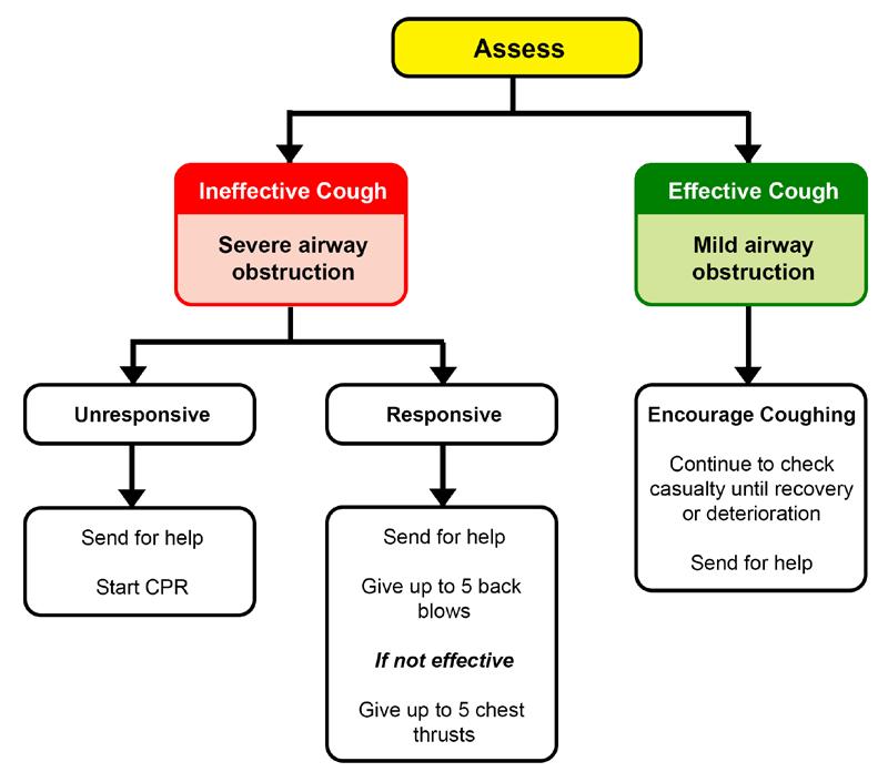 Figure 4: Management of Foreign Body Airway Obstruction (Choking) Algorithm References 1.