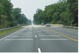 Arnold. E. D., Lantz. K. E.,(2007) Markings are used on a major four-lane undivided highway.