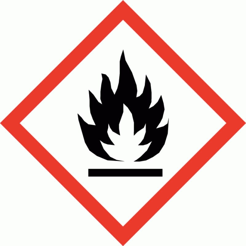 Pictogram Signal word Hazard statements Precautionary statements Danger H222 Extremely flammable aerosol.