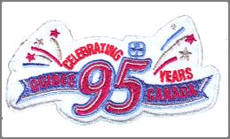 Pin version of the above badge. 95 years of Canadian Guiding (2005) 1. C1009 2.
