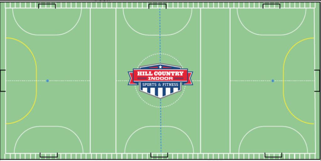 FUTSAL LAWS OF THE GAME U.S. FUTSAL [Adapted for Hill Country Indoor] LAW I - THE PLAYING COURT or FIELD Futsal (1/3 field)- 17x25 yard fields Full Field- 25x60 yards 17x25 17x25 17x25 25x60 LAW II -
