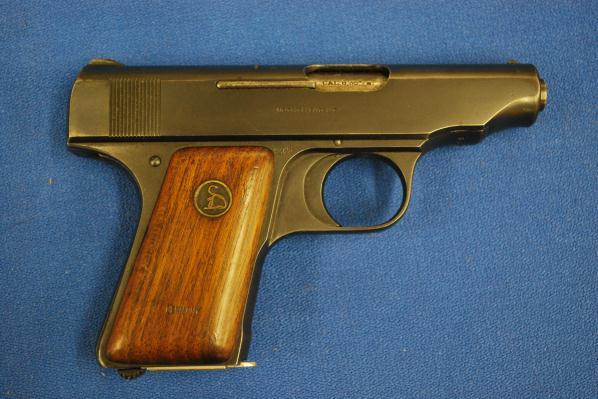 Ortgies Patent Vest Pocket Auto Pistol by Deutsche Werke Serial # 38035, 6.35mm (25 ACP) caliber, 2-3/4" barrel, with fair bore having strong rifling with uniform pitting the entire length.