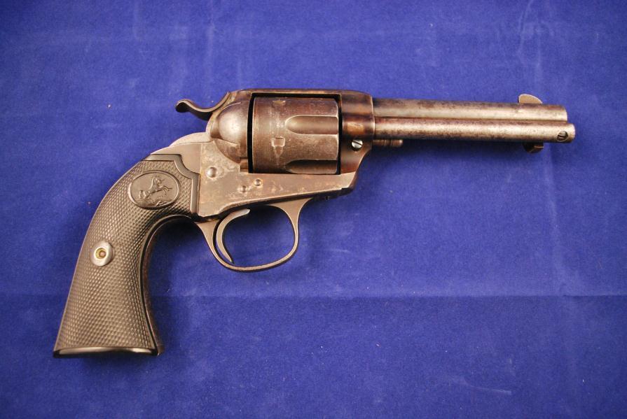 98. Bisley Single Action Army Revolver Serial# 312731,.32 WCF caliber. 4 3/4" round barrel, very good bore. Manufactured 1910.