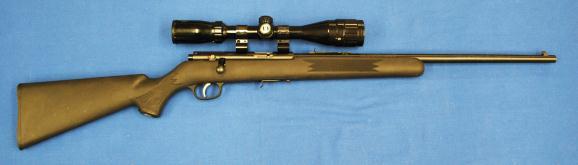 11-117-0011 D-11 (40-70) 263. Marlin Model 60 Autoloader Rifle w/scope Serial # 15431579, 22 LR caliber, 22" barrel, with near excellent bore.