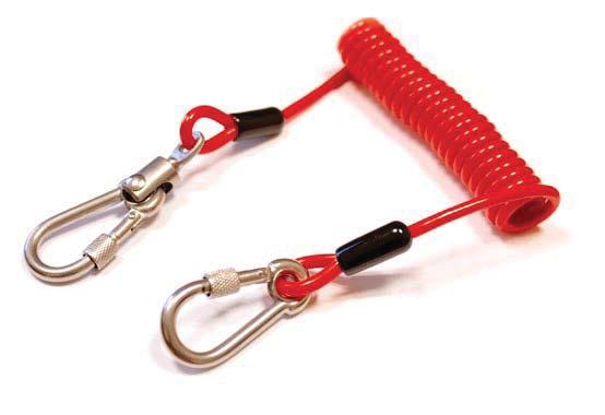 3 kg) tool weight Retractable Style Lanyard retracts when not in use Attach to belts, harness d-rings, or anchoring products Up
