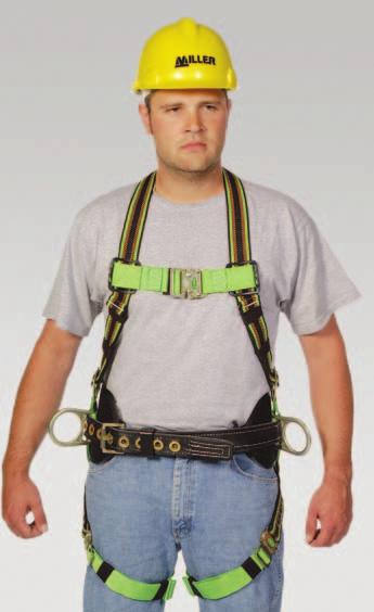HARNESSES P950 - DuraFlex Python Harness with Cushioned Tubular Webbing E650QC-77 - DuraFlex Ultra with Comfort-Touch Back D-Ring Pad P950QC-77 - DuraFlex Python Ultra with Quick-Connect Buckles 148