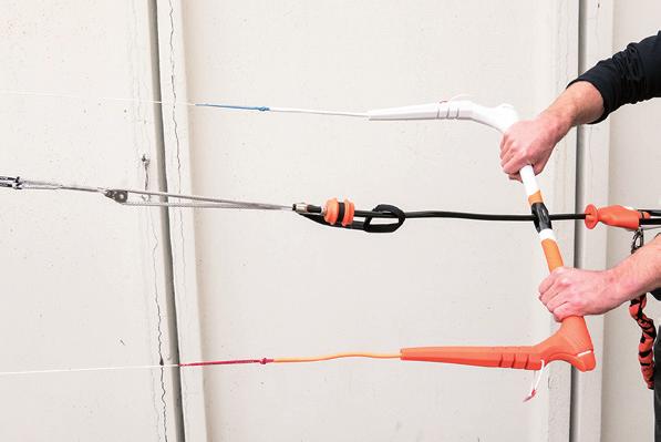 you can trim the de-power rope length according to your height and length of your arms or depending on the conditions