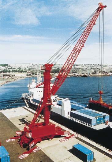MARITIME APPLICATIONS ROPES FOR HARBOUR MOBILE CRANES Worldwide handling of goods is continually increasing every year.