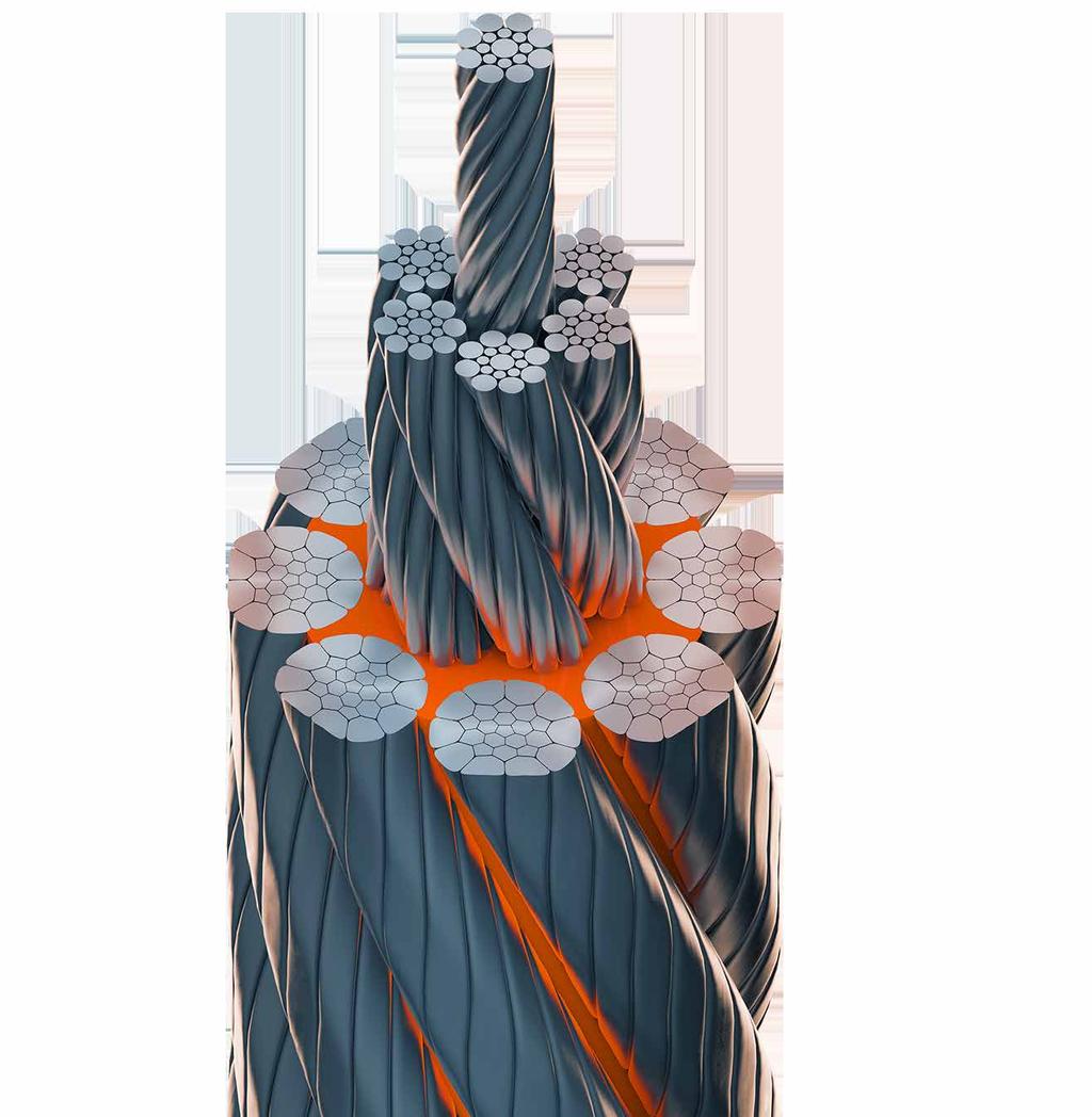 Outer strand layer Wire Rope core