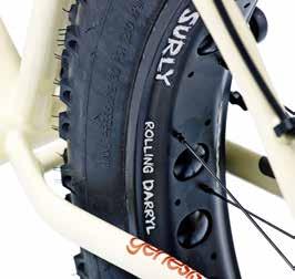 With an outer tyre diameter similar to that of a 29er, the extra width comes into its own on loose surfaces with the flotation-like feeling they