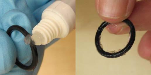 15. Lubricate the new O-ring - Use silicone O-ring lubricant - Apply a tiny amount to a dry O-ring (it will not