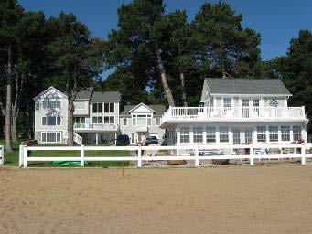 8. Rental House: Large, 3 story rental cottage that consists of the main structure (several hundred feet from the beach) and a smaller beach