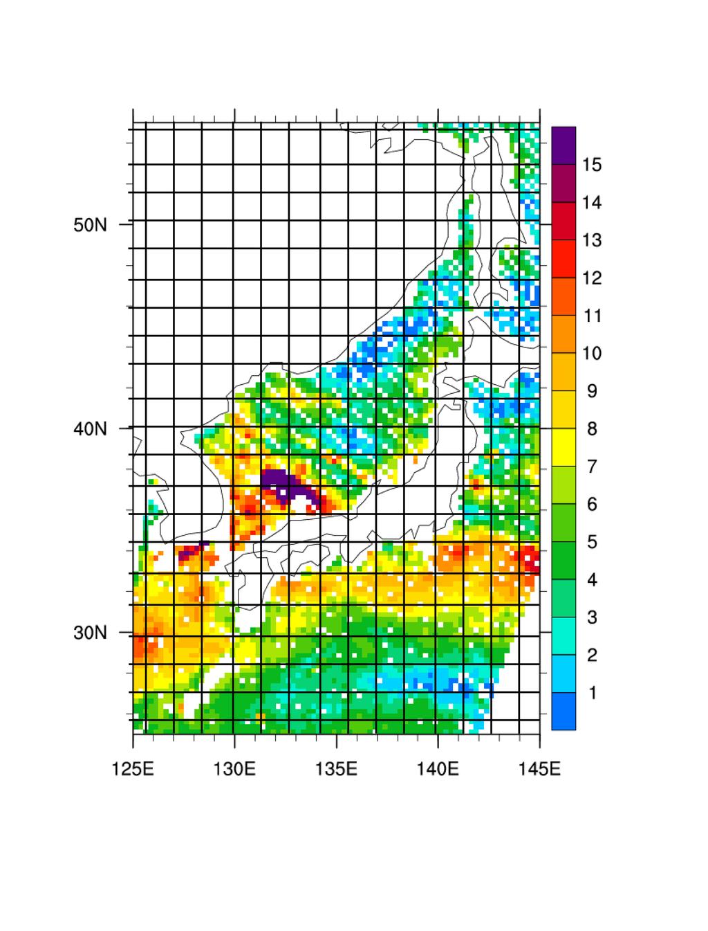 Sub-Gridscale (SGS) Winds Average spatial and temporal wind speed distribution. (Frontal Air-Sea Interaction Experiment (FASINEX): 15minute periods, 5 buoys over ~40x40km, ~1 day) QuikSCAT (0.25 x0.