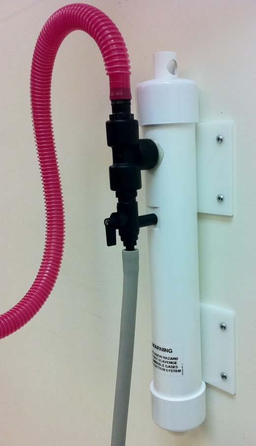 Installation Wall Mount: Figs. 4, 5 1. Hold the scavenger interface against the wall in the desired mounting location. 2.
