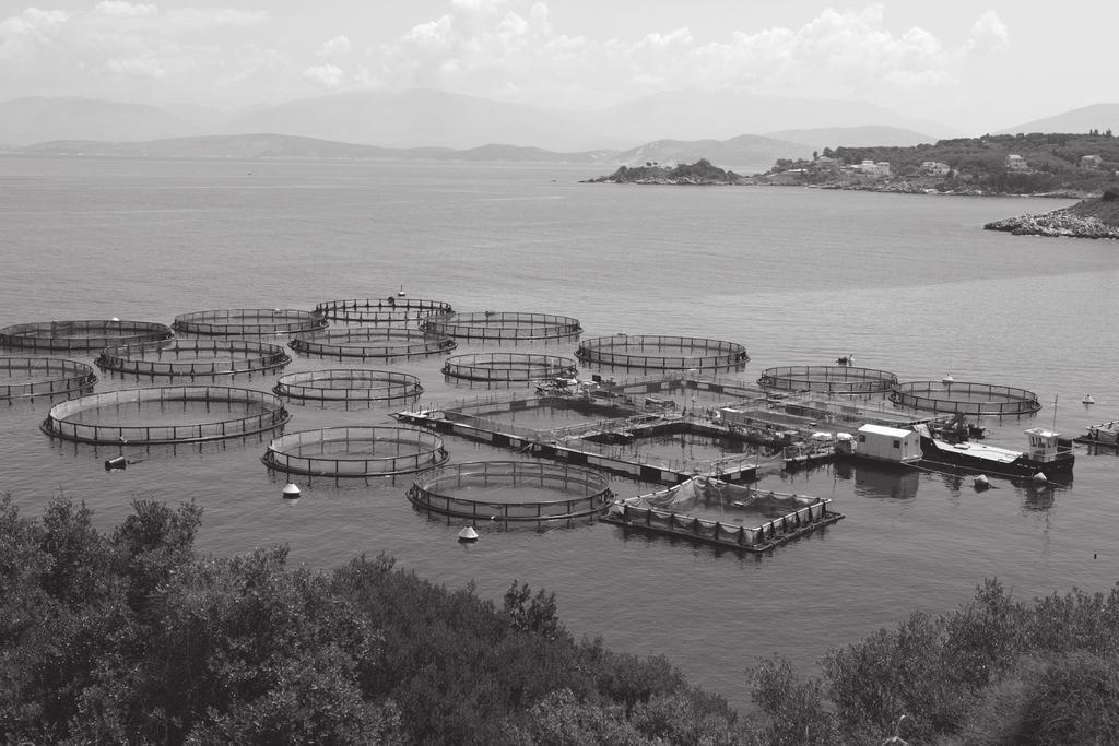 10 5 Fig. 5.1 shows the fish pens in a fish farm. Fig. 5.1 (a) Suggest one advantage and one disadvantage of the addition of each of the following to the fish pens.