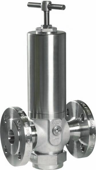 Stainless steel Entirely stainless steel pressure reducing valve, suitable for vapour, gases and liquids.