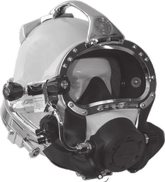 SuperLite 17B Other features that are common to all Kirby Morgan helmets include: * Face port and retainer ring * Communications components * Oral nasal mask * Nose block device * Air train defogger