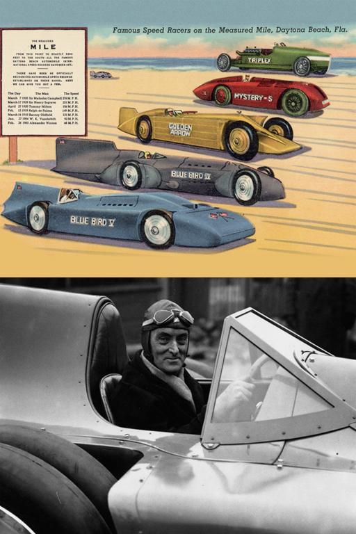 1903-1935 THE KINGS OF SPEED From 1903 to 1935, the hard-packed sand beach in Daytona, Florida became famous worldwide as the perfect place to beat speed records.