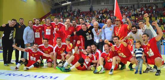 FYR MACEDONIA Media contact Ivan Ivanovikj iivanovikj@ macedoniahandball.com.mk +389 2 2464 444 macedoniahandball.com.mk EHF European Championship (qualification) record YEAR STAGE MP W D L GOALS DIFF.