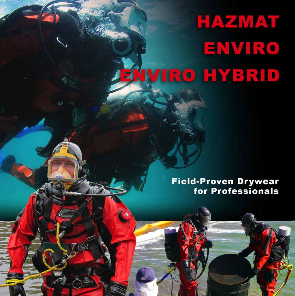 DRYSUITS FOR CONTAMINATED WATER DIVING