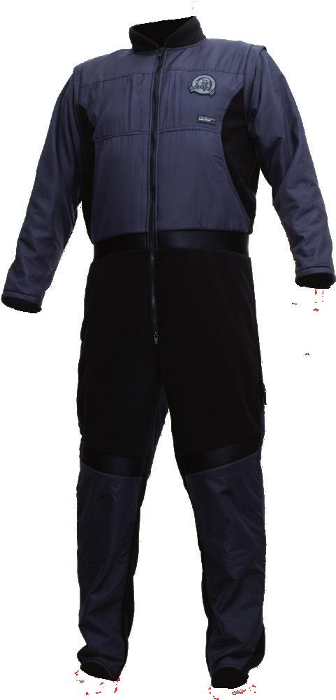 THERMAL FUSION UNDERGARMENT Thermal Fusion is great for use with all drysuits Integrated pockets Easy access comfort zip with
