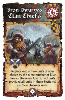 with 4 Iron Dwarf Spear Bearer figures each 1 Clan Chiefs